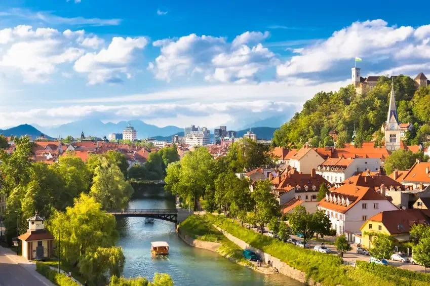 Panorama din Ljubljana, Slovenia