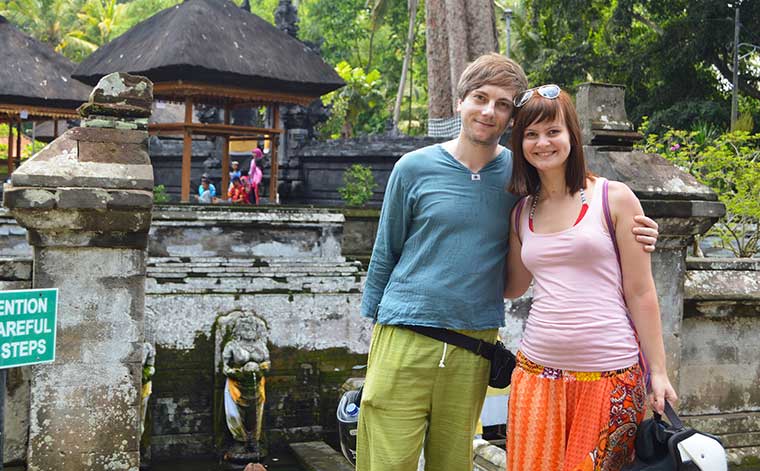 Alina și Florin, călători în Bali din frumoasa Indonezie