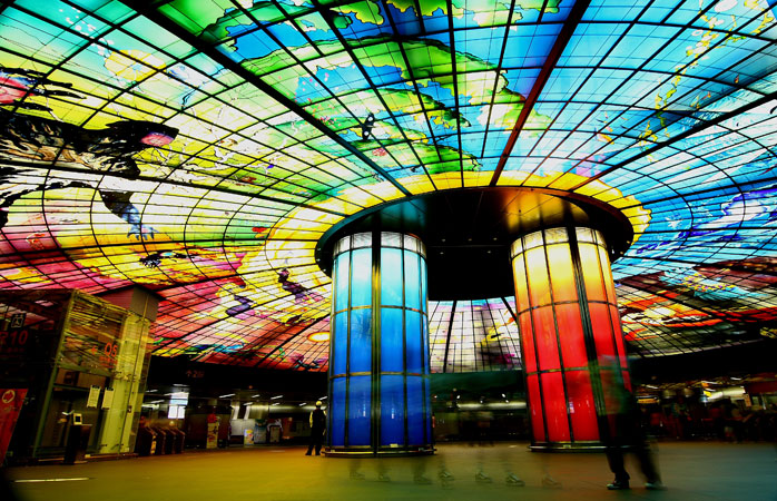 Stația Formosa Boulevard, Kaohsiung, Taiwan. Foto: small_0323