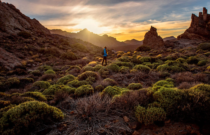 Tenerife nu duce lipsă de trasee pentru drumeții, șerpuind în peisaje de wallpaper