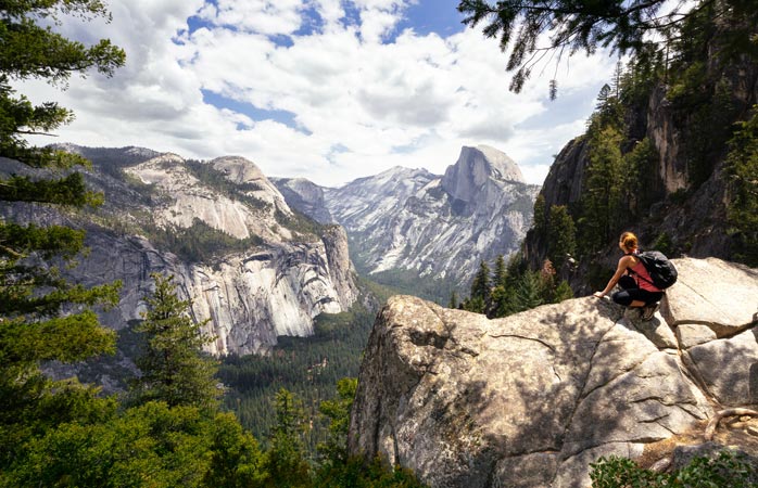 Încă puțin și ești deja acolo! Cum unde „acolo”? Pe Half Dome din Parcul Național Yosemite