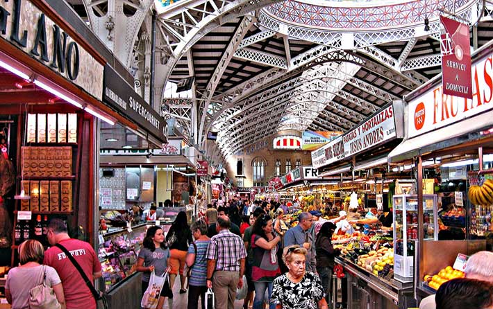 Mercado Central sau locul de reuniune al bunătăților valenciene