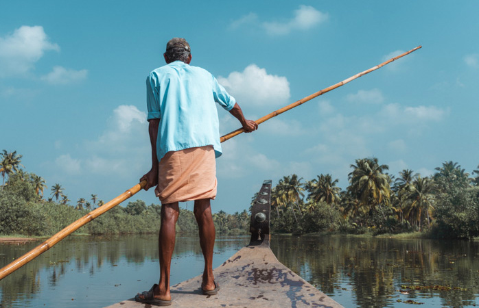  Navigatul prin bălțile din Kerala se mulează de minune pe fanteziile oricărui călător