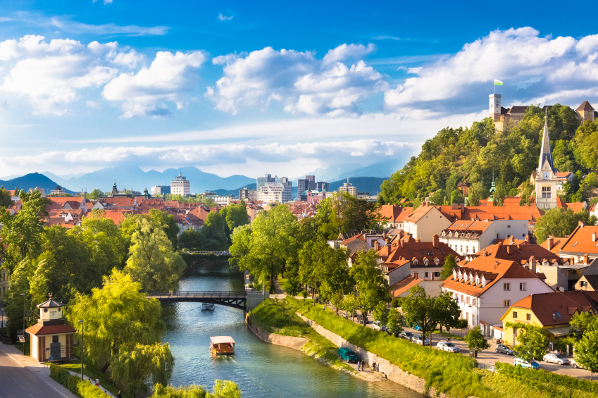 Panorama din Ljubljana, Slovenia