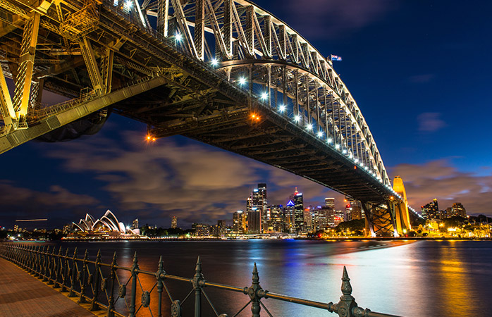 Una dintre cele mai romantice locații din Sydney – sub Podul Harbour